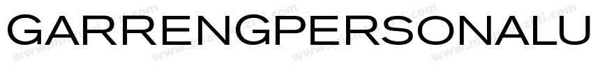 GARRENGPERSONALUSE R字体转换